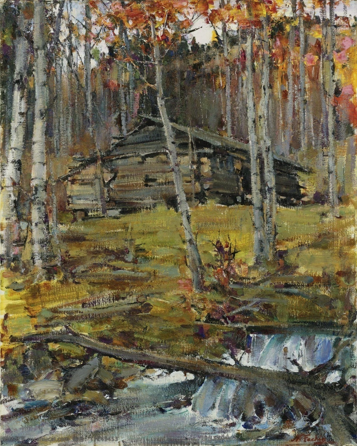 twinning 大师 画家 风景画 静物 油画 建筑 装饰画 trees autumn fechin nicolai 人物 高清 西方 国外 现代 家居装饰素材