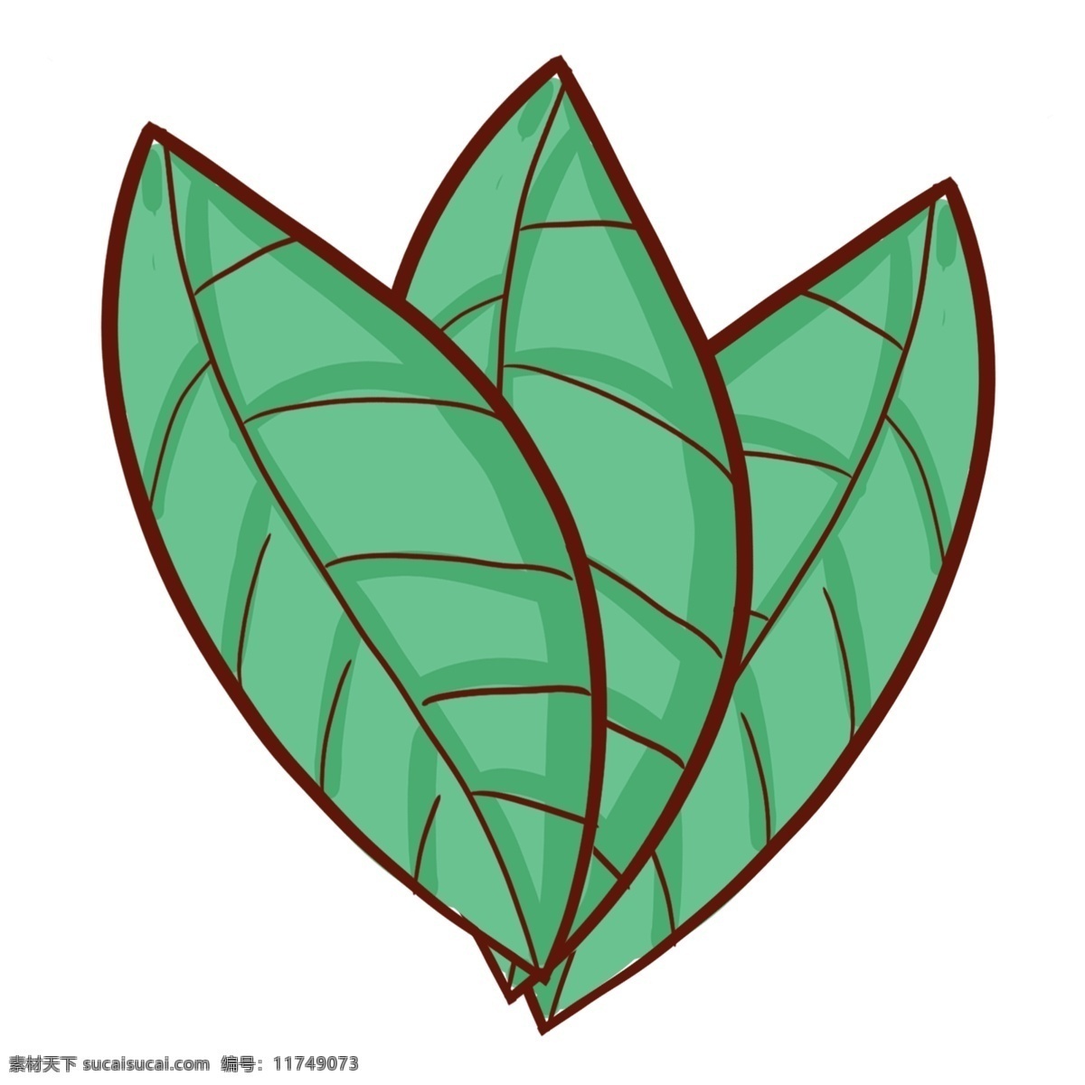 手绘 插画 树叶 植物 叶子 png元素 装饰图案 免扣素材 透明素材