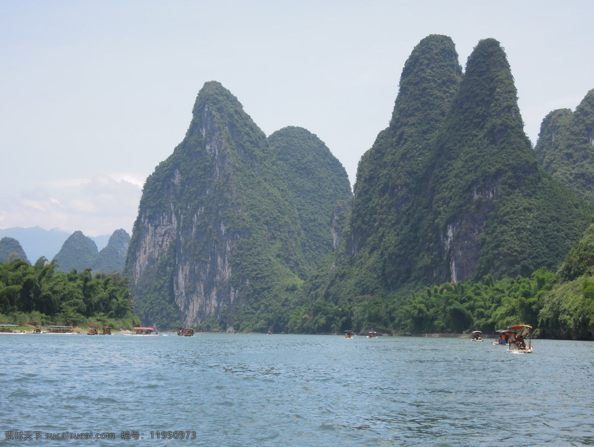 漓江美景 漓江 桂林山水 阳朔风景 冲浪轮船 小船泛舟 山水风景 自然景观