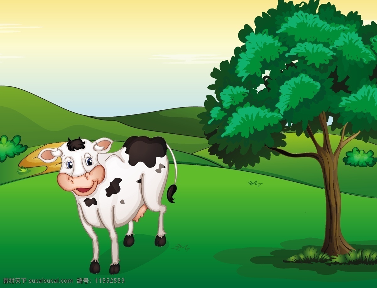卡通奶牛 奶牛背景 奶牛 动物 产奶 牛奶 农业
