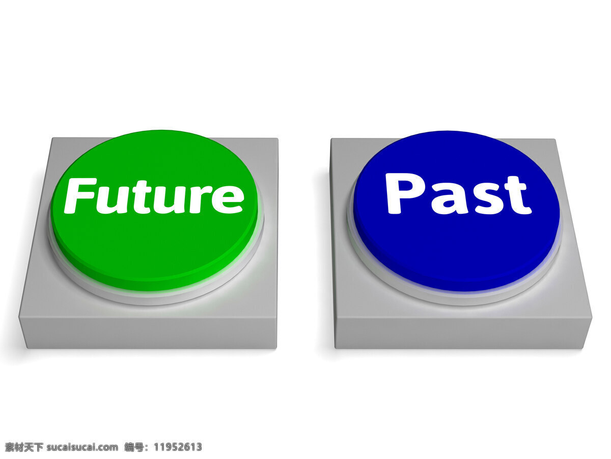 未来 过去 按钮 显示 命运 历史 白色