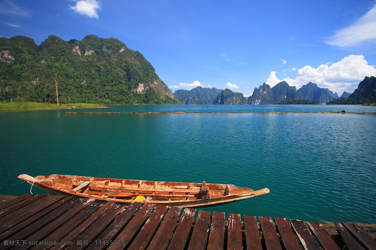 山水风景 风景 山峦 山峰 小船 湖景 景点 湖泊 旅行 清澈 空旷 树林 风景图片