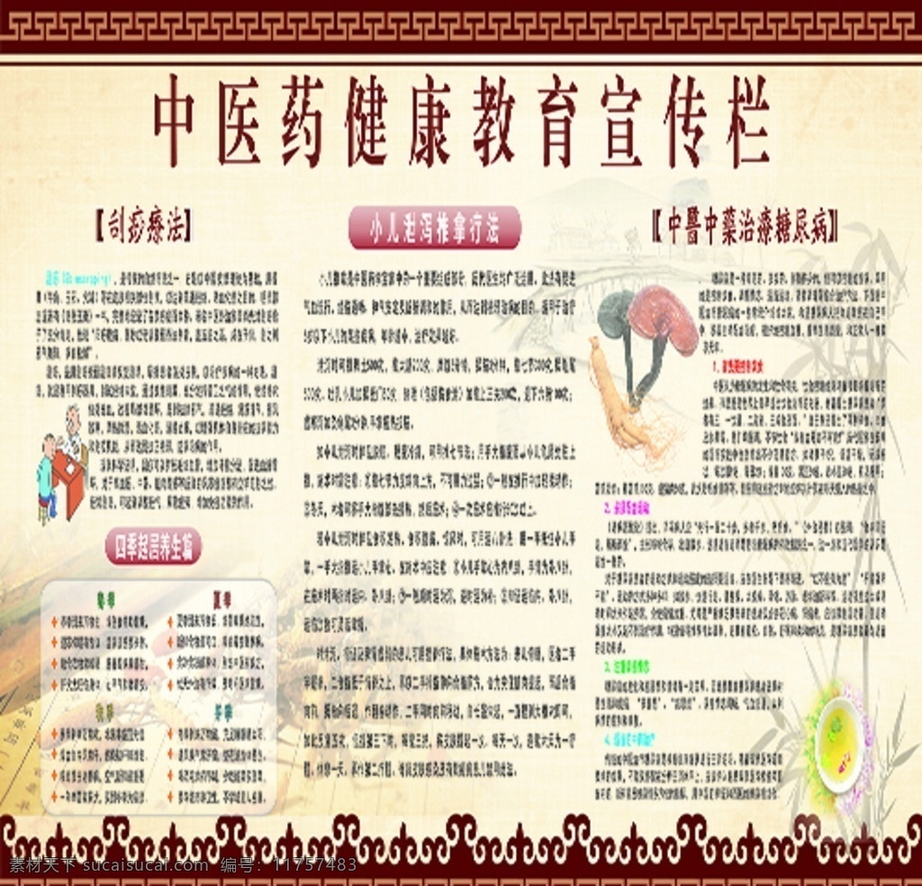 中医药 健康教育 宣传 健康 教育 及图片 宣传栏 生活百科 医疗保健