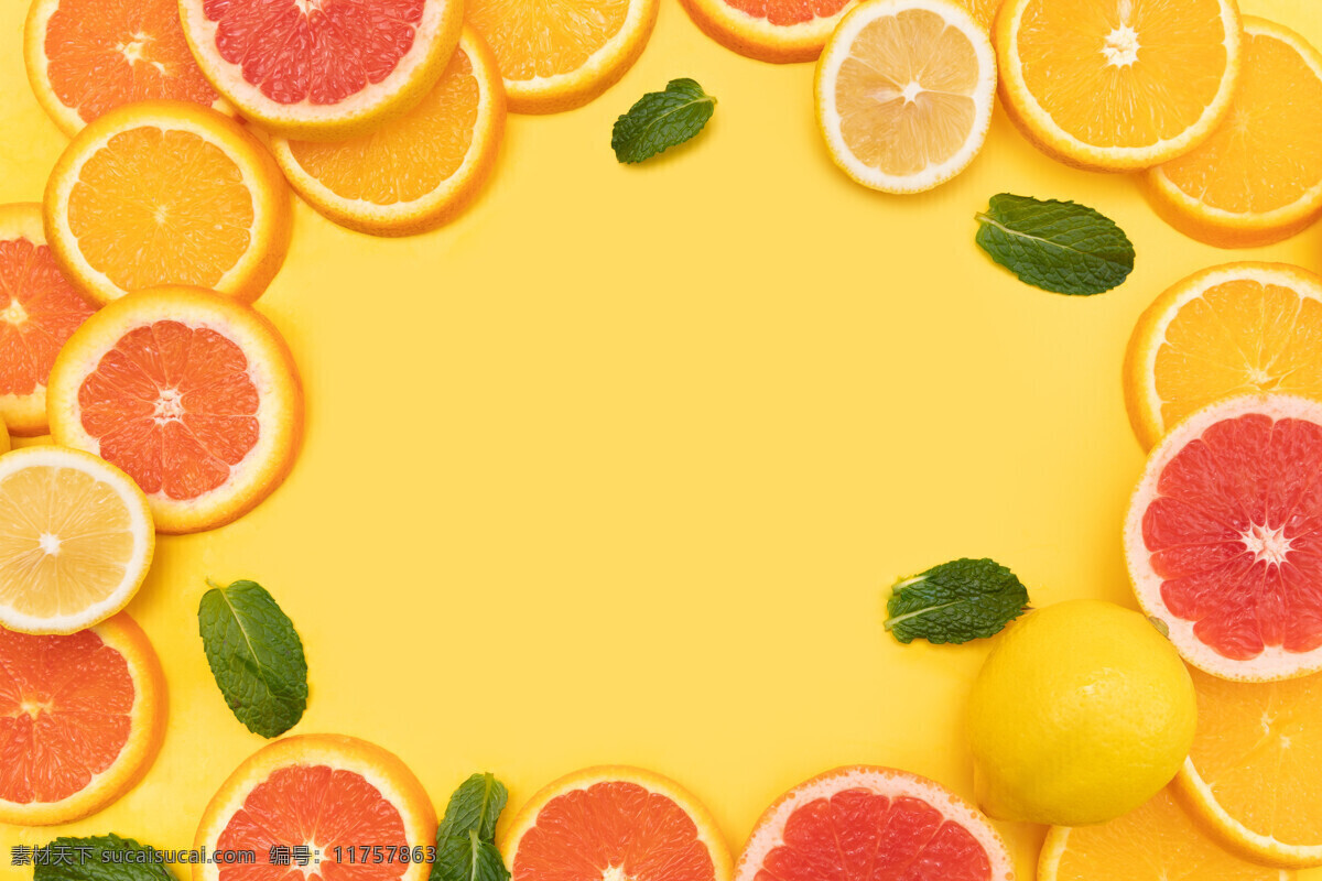 柠檬切片 水果 新鲜 夏天 美味 甜美 香甜 生物世界