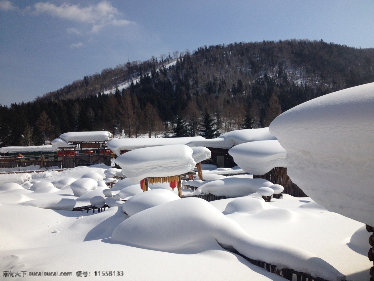 雪乡 雪景 雪 冬天的景色 中国雪乡 风景摄影 山水风景 自然景观 灰色