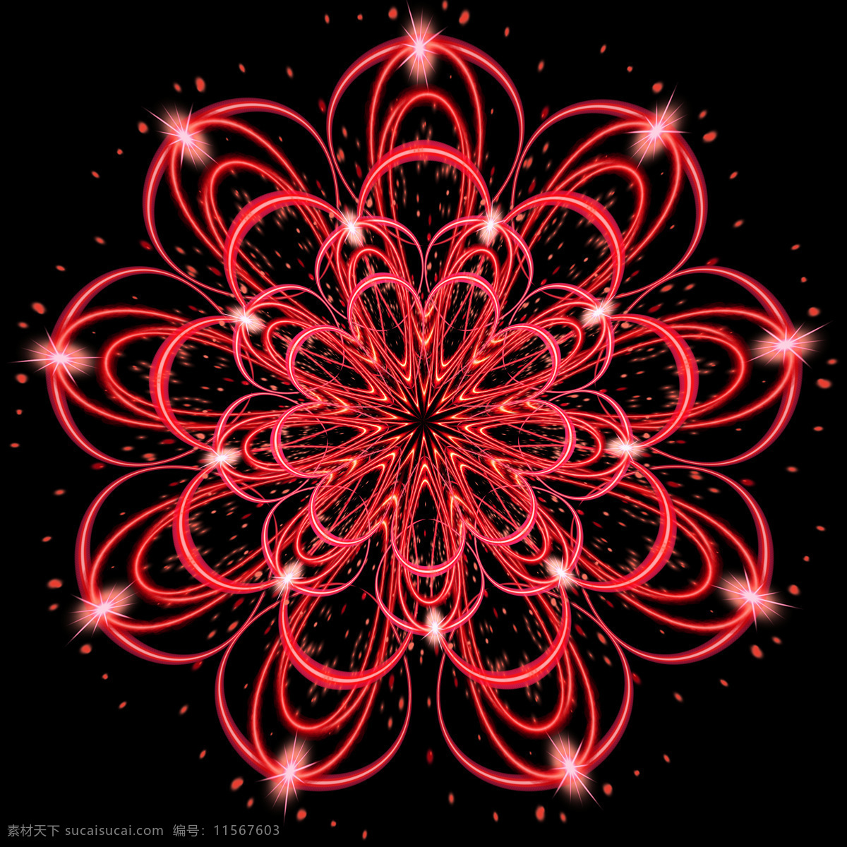 红色 光效 花朵 线条 金属质感 红色花朵 花朵光效 花纹 绽放 线条花朵 渐变花朵 渐变 质感 纹理 底纹 底纹边框 花边花纹