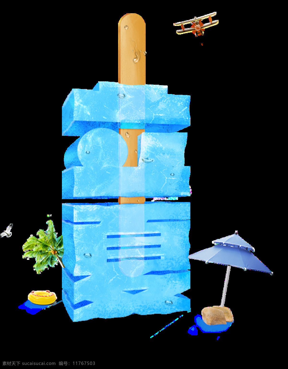 可爱 蓝色 冰棍 立夏 艺术 字体 飞机 艺术字体 椰子树 二十四节气 海边 棍子 沙滩伞