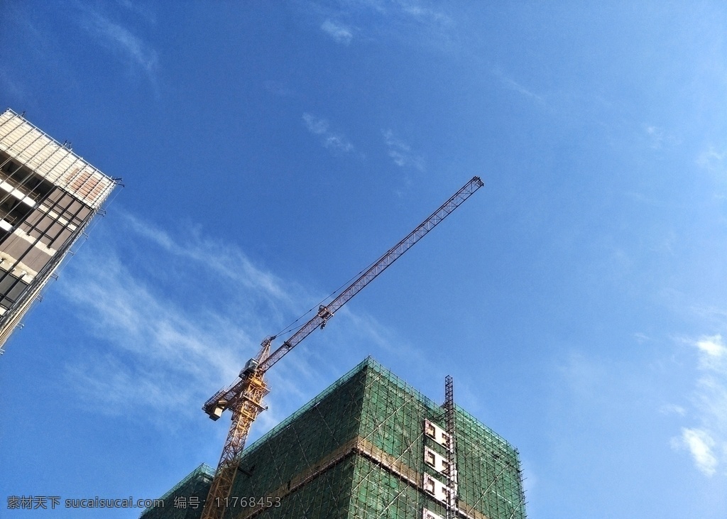 建筑蓝天 建筑 蓝天 塔吊 工地 建筑工地 建筑园林 建筑摄影