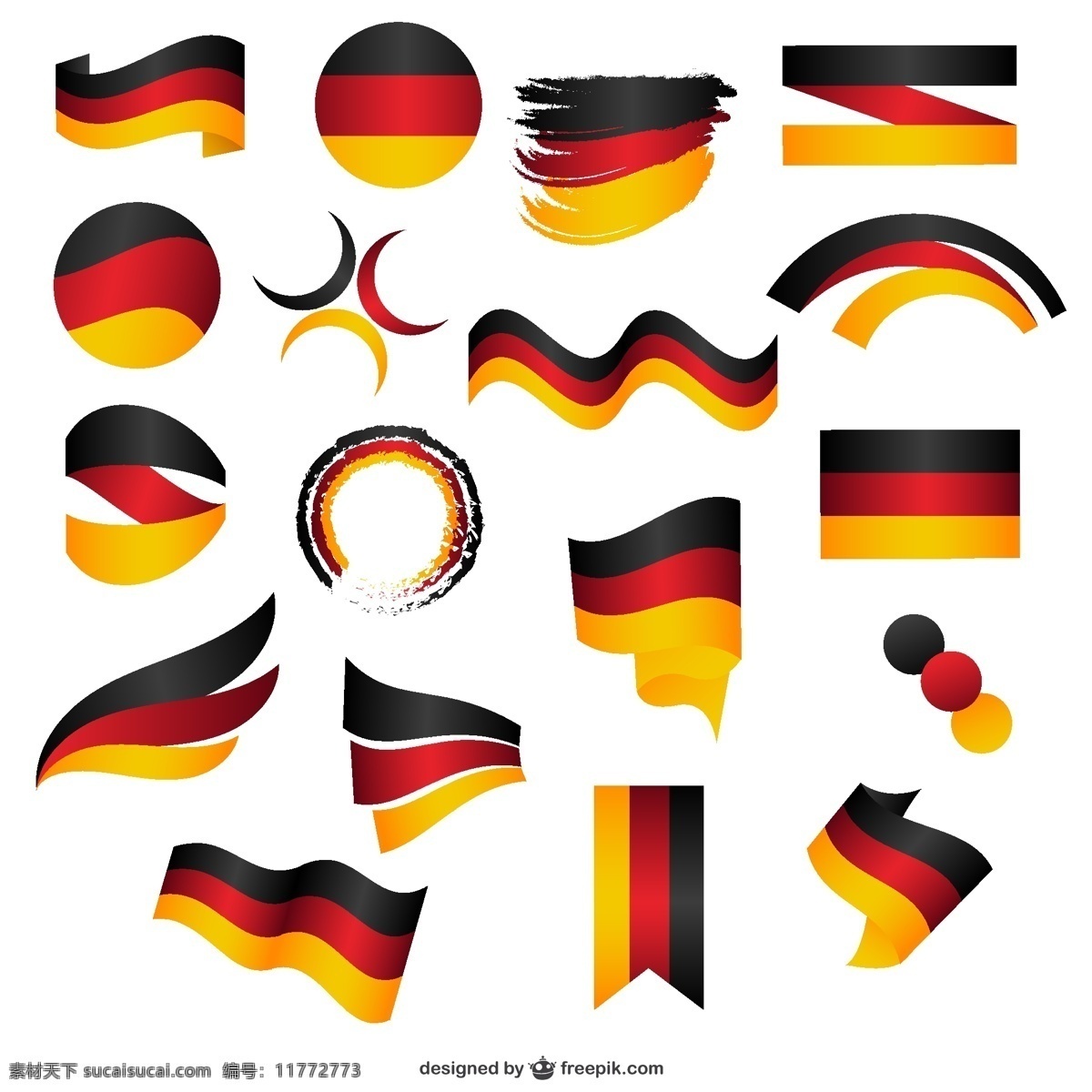 德国国旗贴纸 标签 标志 贴纸 商标 德国 德语 图标 高清 源文件