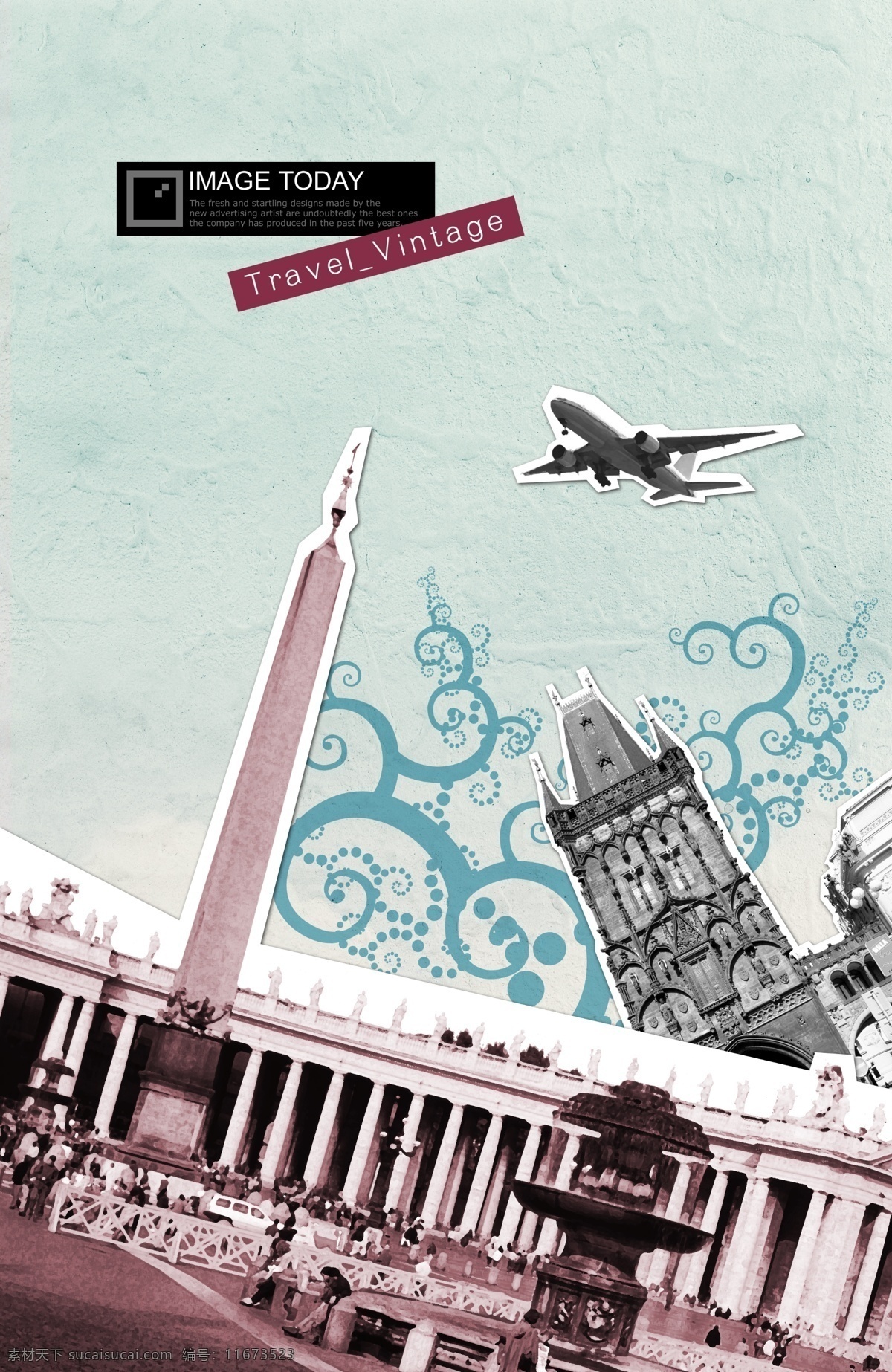欧洲 古典 建筑 飞机 psd素材 古典建筑 卷曲花纹 客机 旅行 欧洲建筑 psd源文件