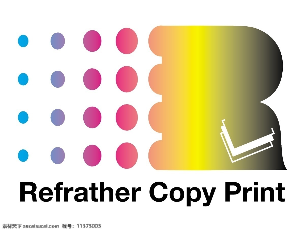 refrather 复印 打印 自由 复制 印刷 logo psd源文件 logo设计