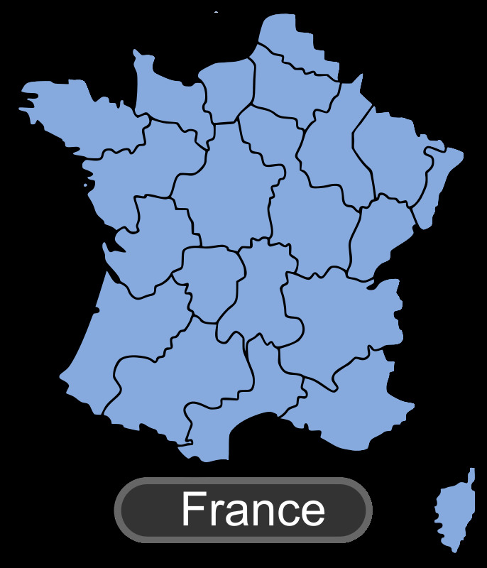 法国 地图 法国地图1 插画集