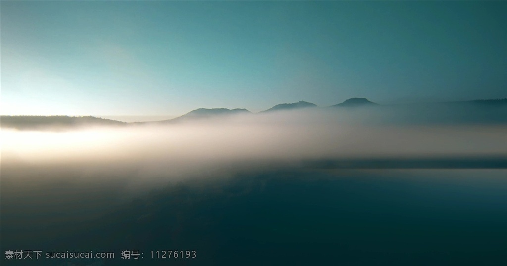 阳光 日出 天空 白云 高山 云雾 森林 房屋 湖水 云天空 多媒体 实拍视频 自然风光 mov