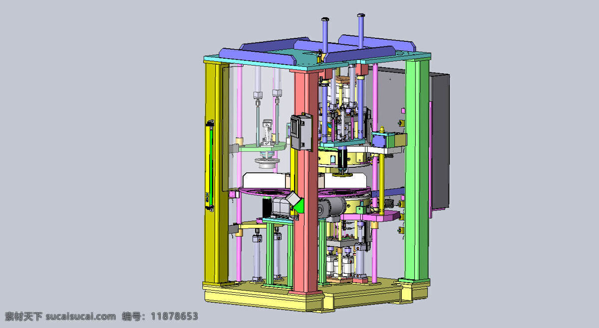 tp 转盘 机 工装 夹具 solidworks autocad catia 发明家 出版社 tp60 3d模型素材 其他3d模型