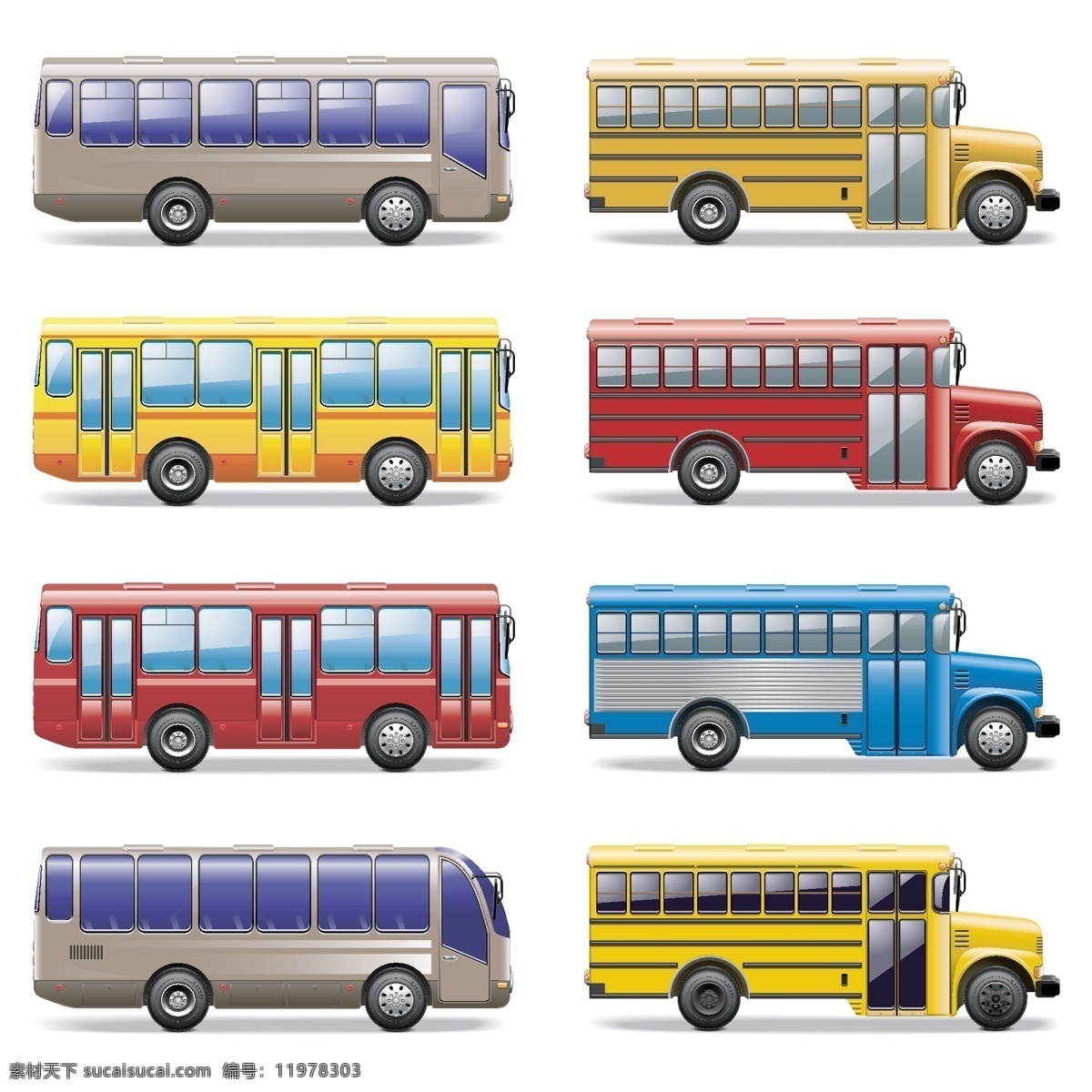 公交车 校车 巴士 汽车汽车设计 汽车模型 手绘汽车 手绘 交通工具 现代科技
