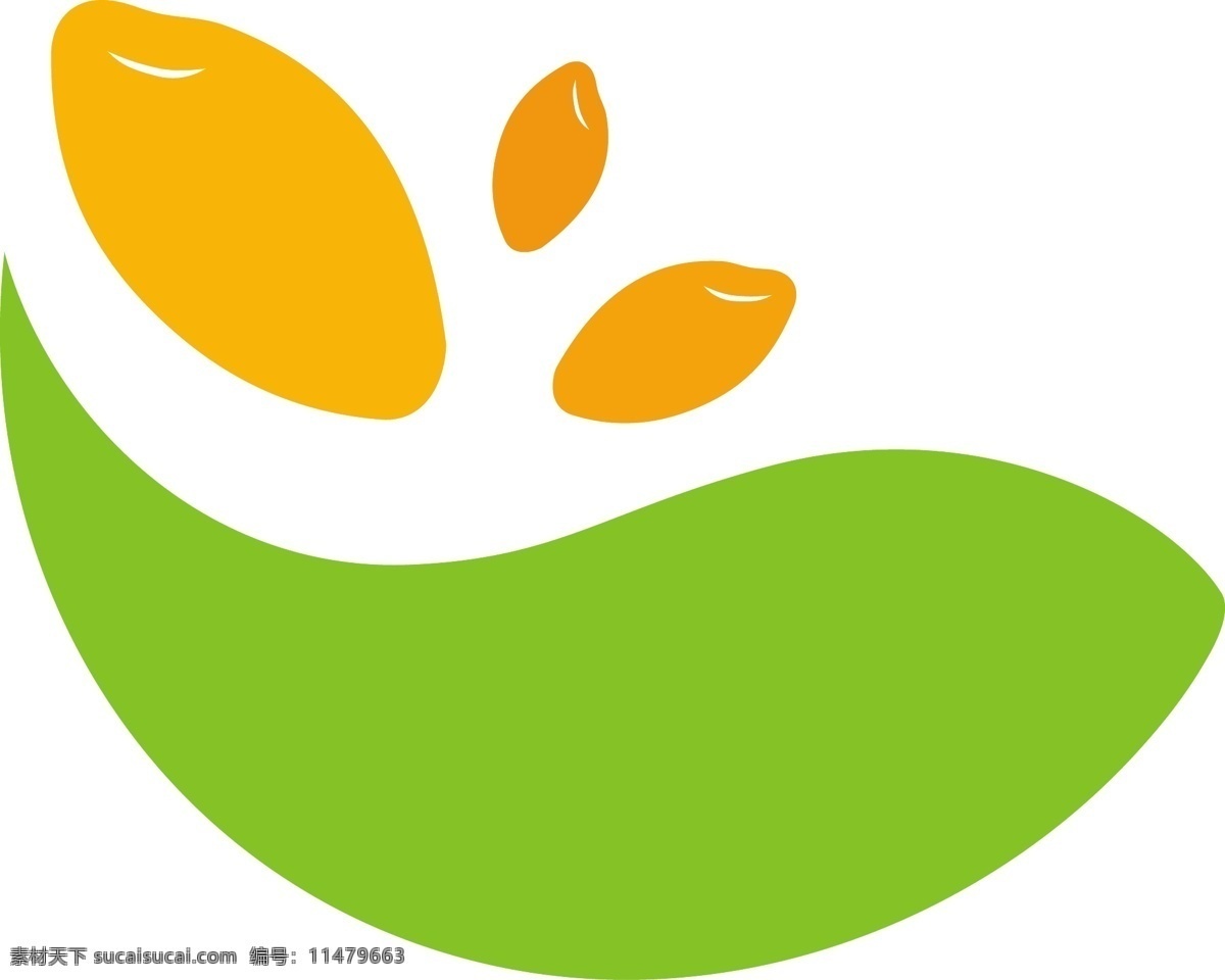 食品类 企业 公司 商标 标志 logo 公司logo 企业logo 平面广告 矢量图标 扁平logo 米粒logo 标志商标