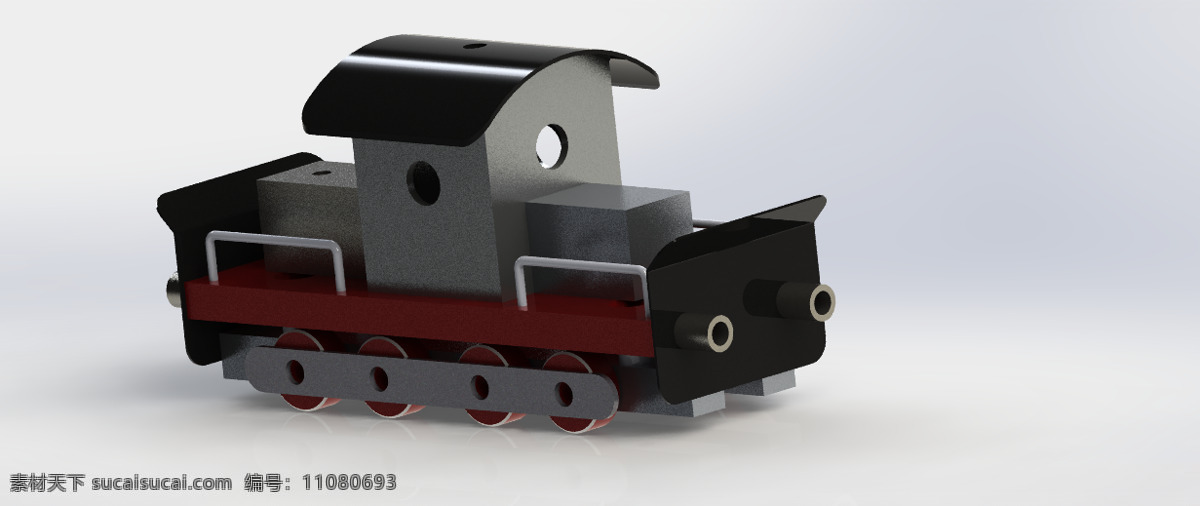 列车免费下载 蒸汽火车 3d模型素材 其他3d模型