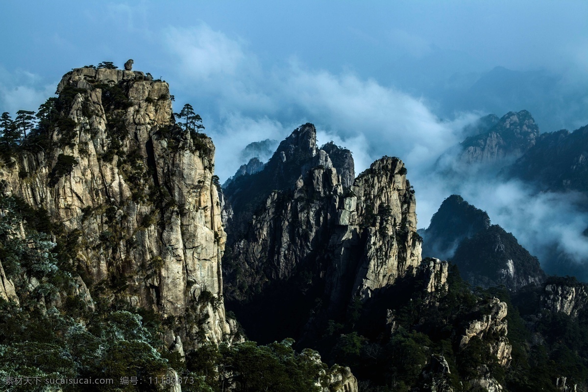 安徽 黄山 云海 风景