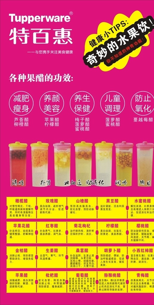特百惠 水果饮 饮料 营养 营养功效