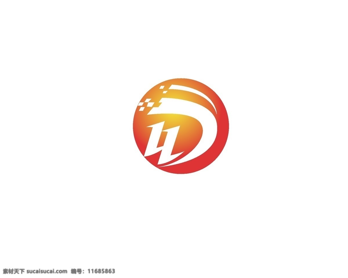 信息 技术 公司 logo 数据 字母hd 标志图标 其他图标