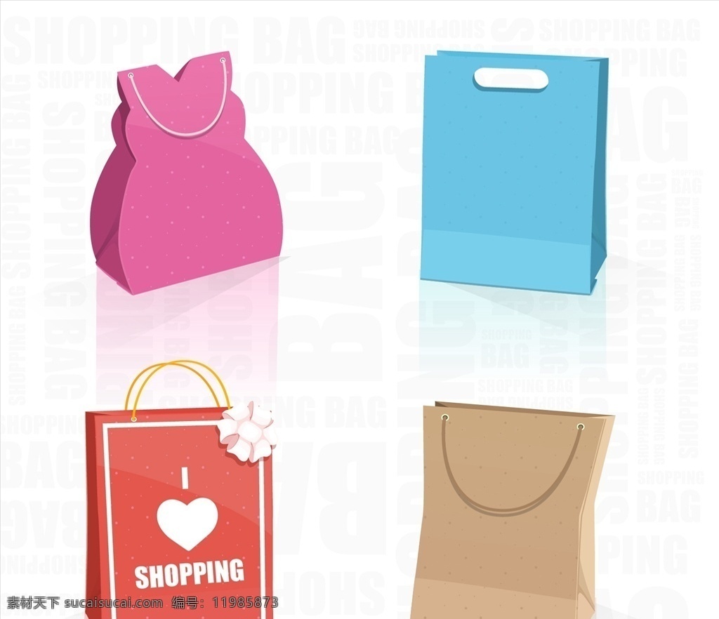 购物袋图片 纸业 销售 购物 蓝色 红色 粉红色 形状 商店 袋子 布朗 商业 处理 造纸 femeni 图标 高清 源文件