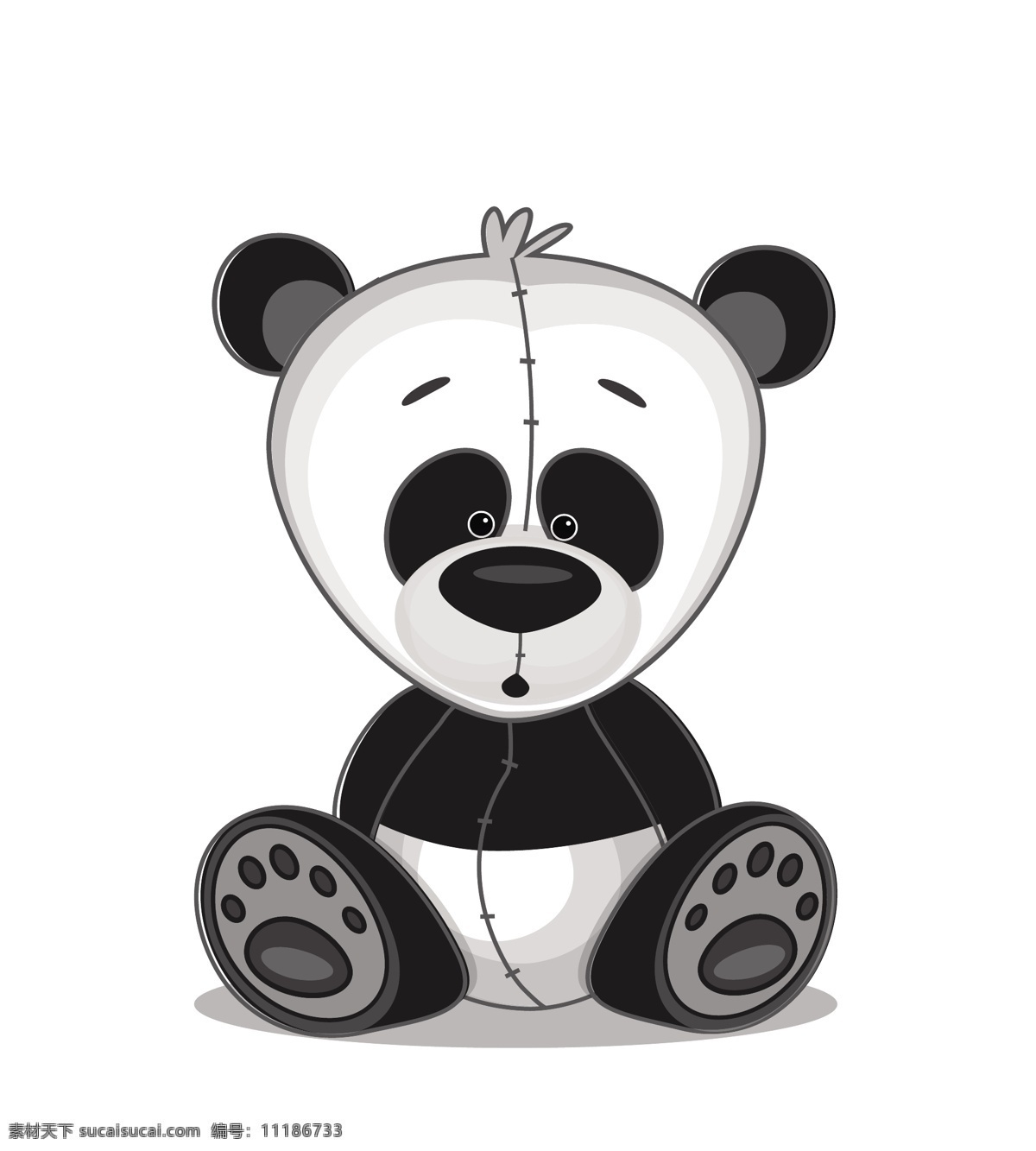 矢量 可爱 熊猫 卡通 素材图片 矢量素材 动物 卡通动物 矢量动物 野生动物