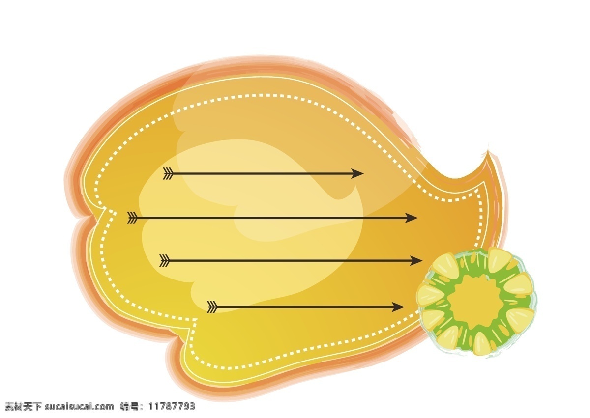 矢量 水果 文本 框 文本框 对话框