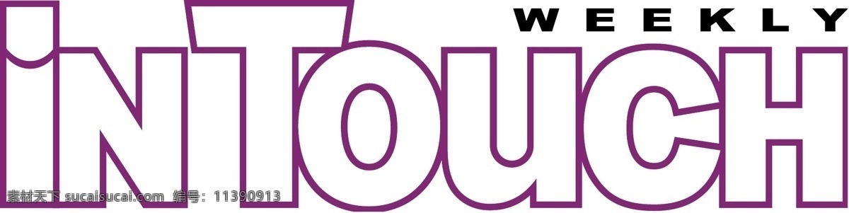 touch 周刊 标志 免费 白色