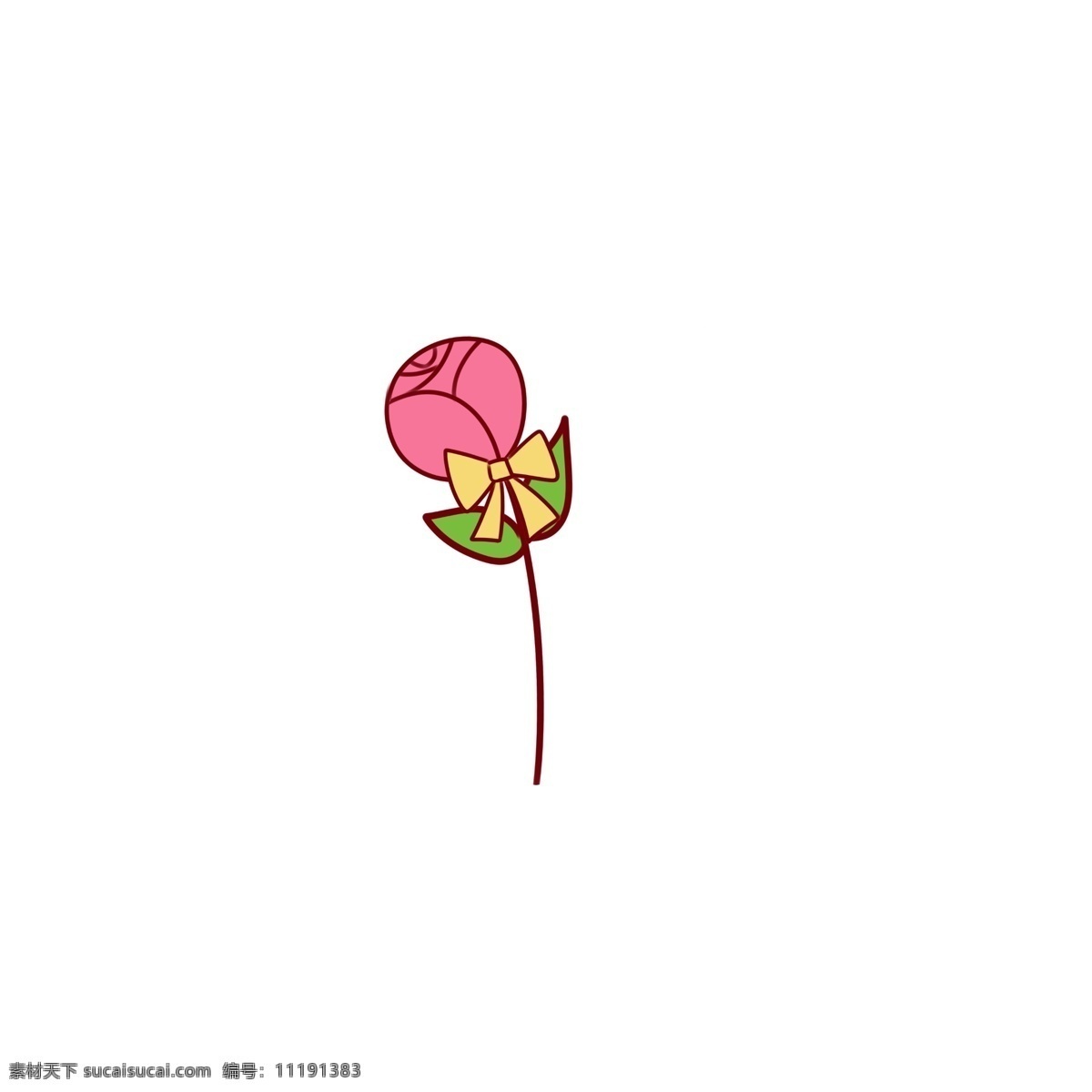 玫瑰花 卡通 可爱 少女 风 少女风 视觉 造型 粉色 装饰 图案 花卉