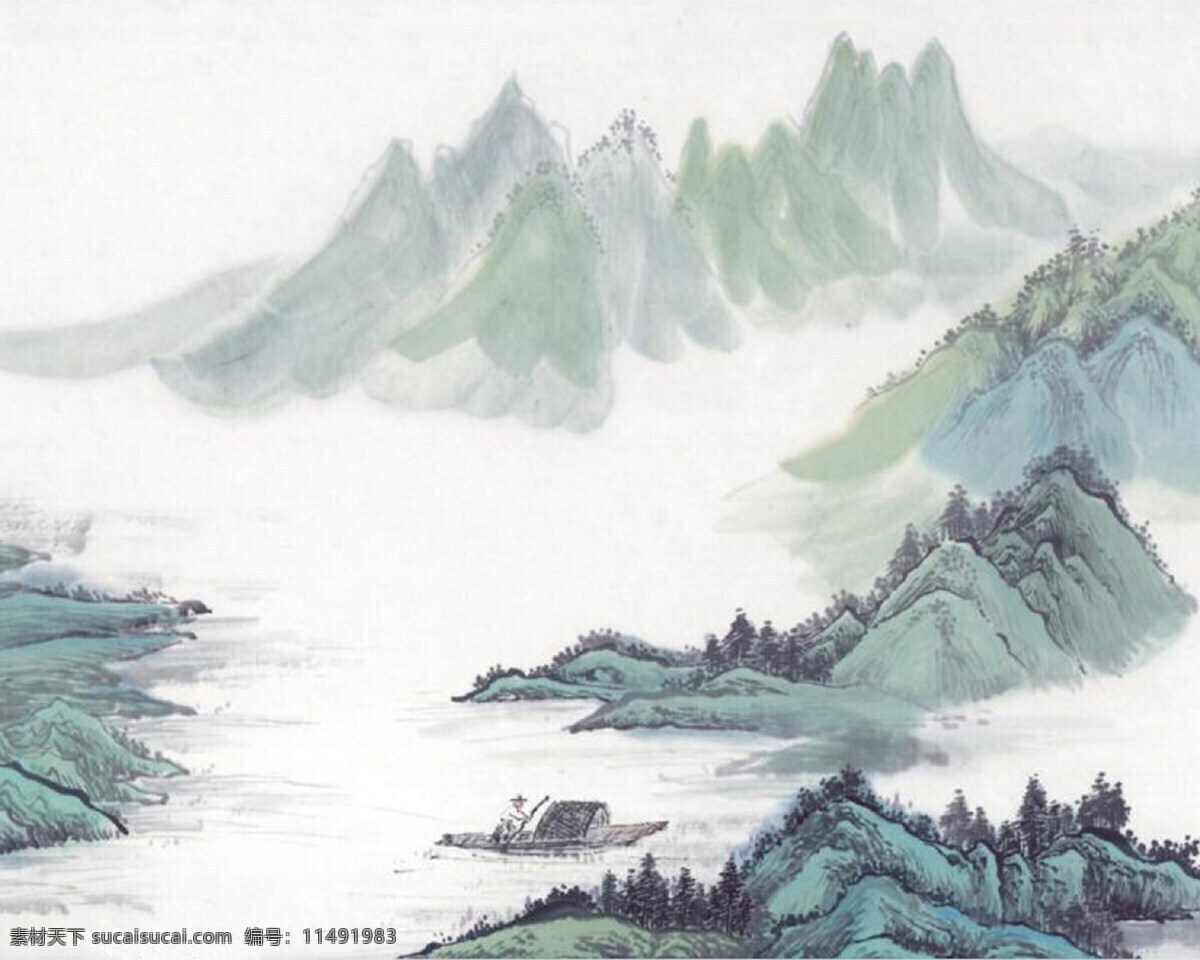 中国画 中国 画派 国画 水墨画 水墨 写意山水 传统绘画 文化艺术 绘画书法 设计图库