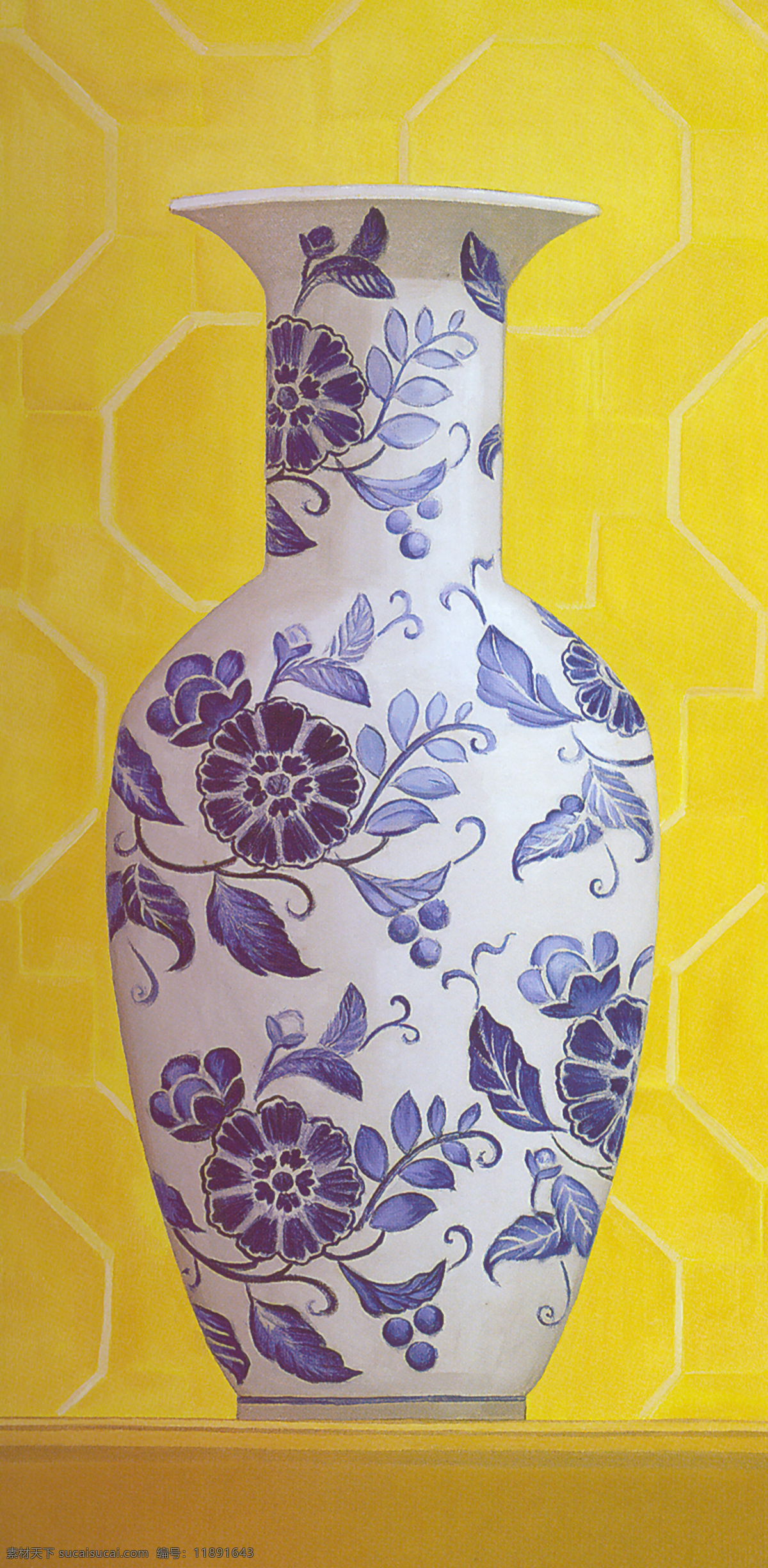 青花瓷 瓶子 青花瓶子 青花 绘画书法 文化艺术