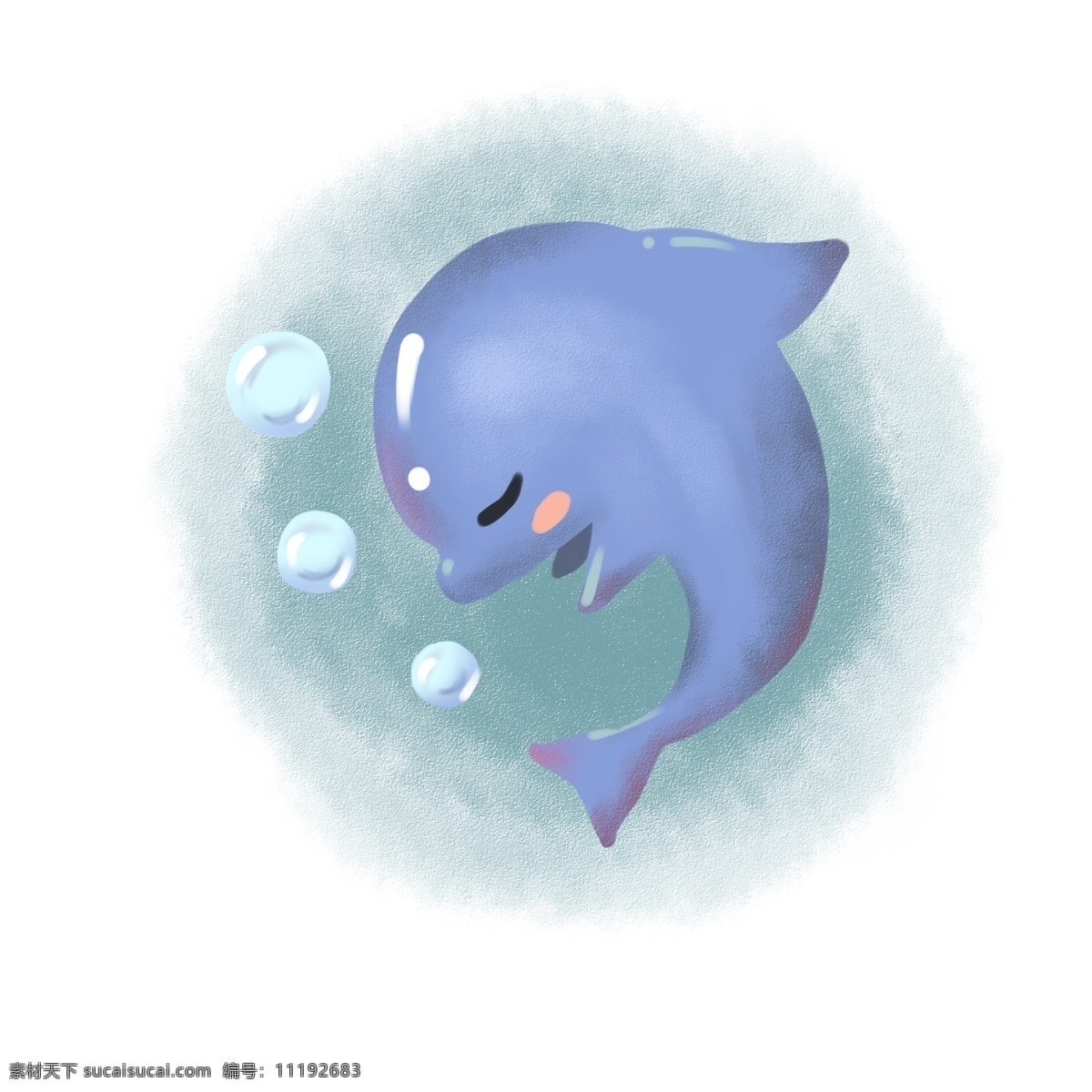 可爱 小海 豚 吹 泡泡 世界海洋日 海洋动物 海洋 动物 蓝色