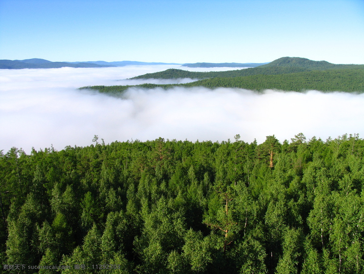 高清 风景图片 白云 风景 蓝天 森林 山脉 树木 云雾 自然 背景图片