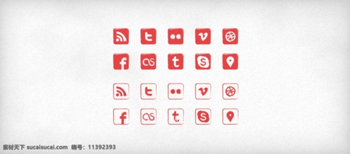 红色 社交 多媒体 图标 社交图标 多媒体图标 icon 社交icon 网页icon icon设计 苹果图标 wifi 汽车 网页图标