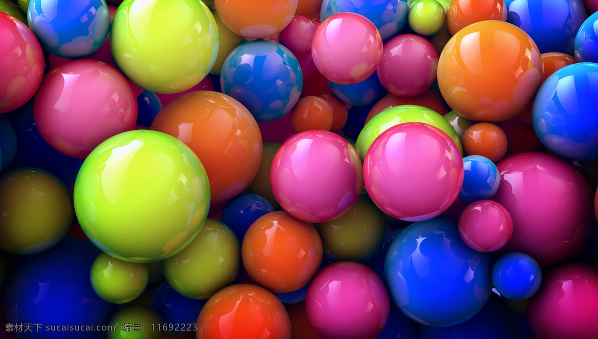 3d 圆球 3d圆球 透视 立体 彩色 大球 小球 散漫状 其他类别 生活百科