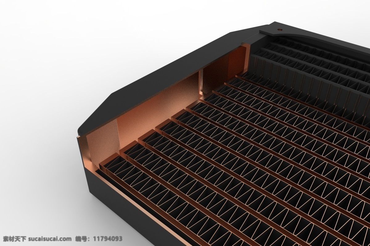 st 行情 mm 散热器 切片 alphacool 计算机 液体 120mm 单 冷却 水 3d模型素材 电器模型