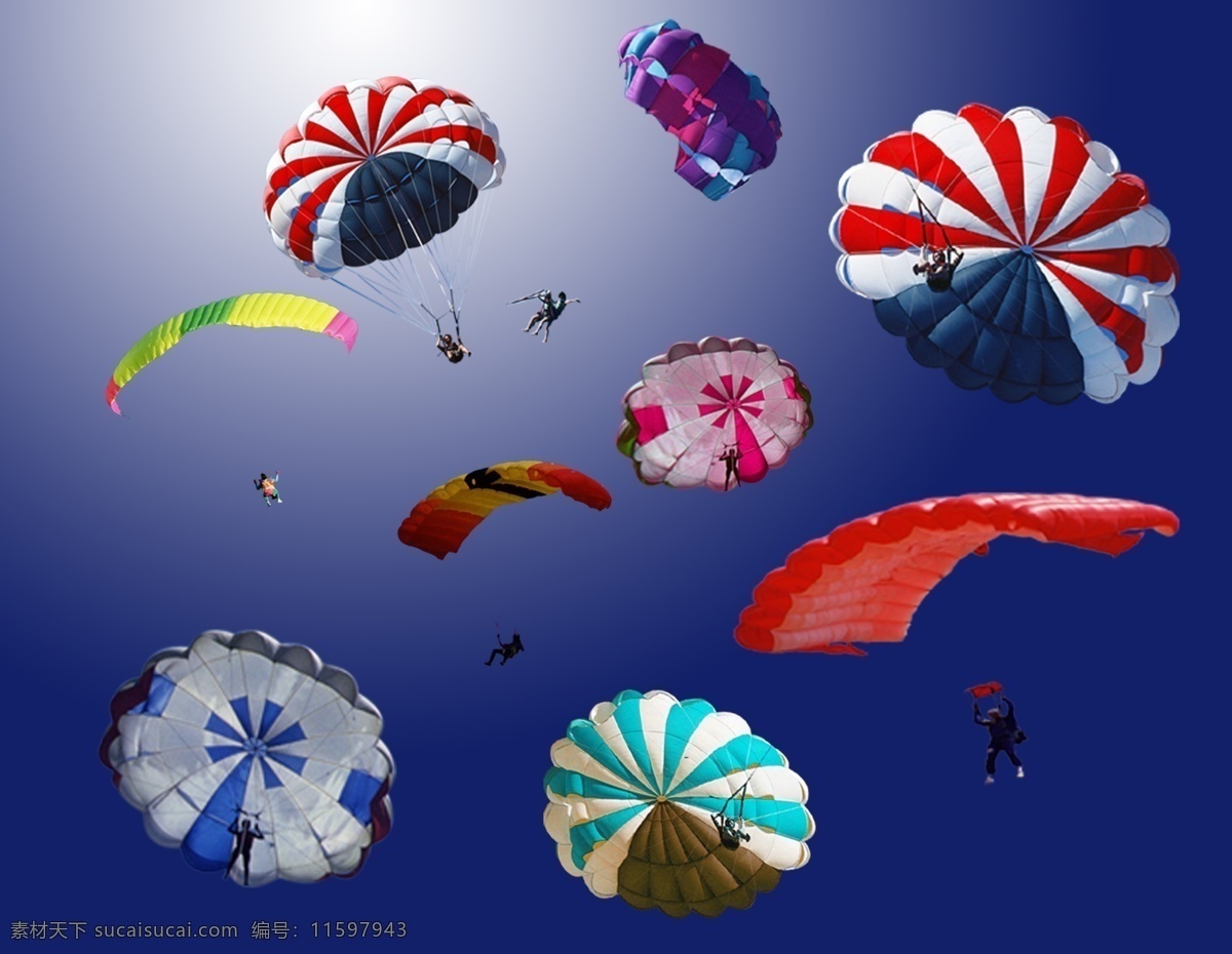 超高清晰 降落伞 大全 分层 降落伞图片 人物 跳伞 源文件库 降落伞元素 psd源文件