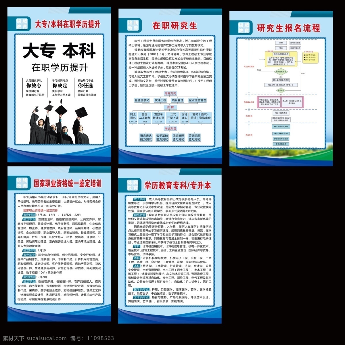 大学 研究生 教育 制度 教育展板 人物 标志 大专 本科 在职 学历 提升 在职研究生 报名 流程 国家 职业资格 统一 鉴定 培训 学历教育 专科 专升本 黑色