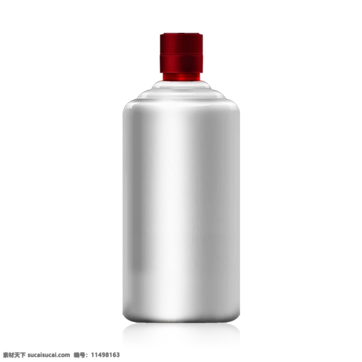 白色 茅 型 瓶 立体 酒瓶 白酒 类 效果图 茅型瓶 效果