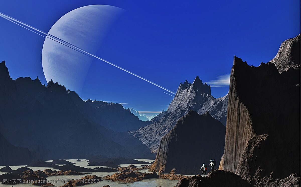土星旅游 科技 外星 池的水 水洼 水 景观 峡谷 山区 山 土星 咸淡水 图片免费下载 自然景观 自然风光