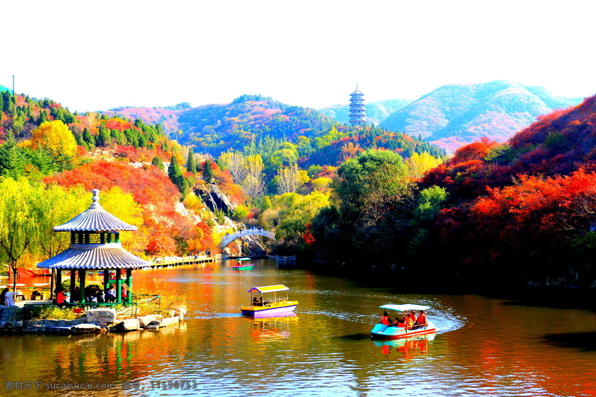 济南红叶谷 秋天的红叶谷 自然风光 旅游摄影 泉城济南 国内旅游