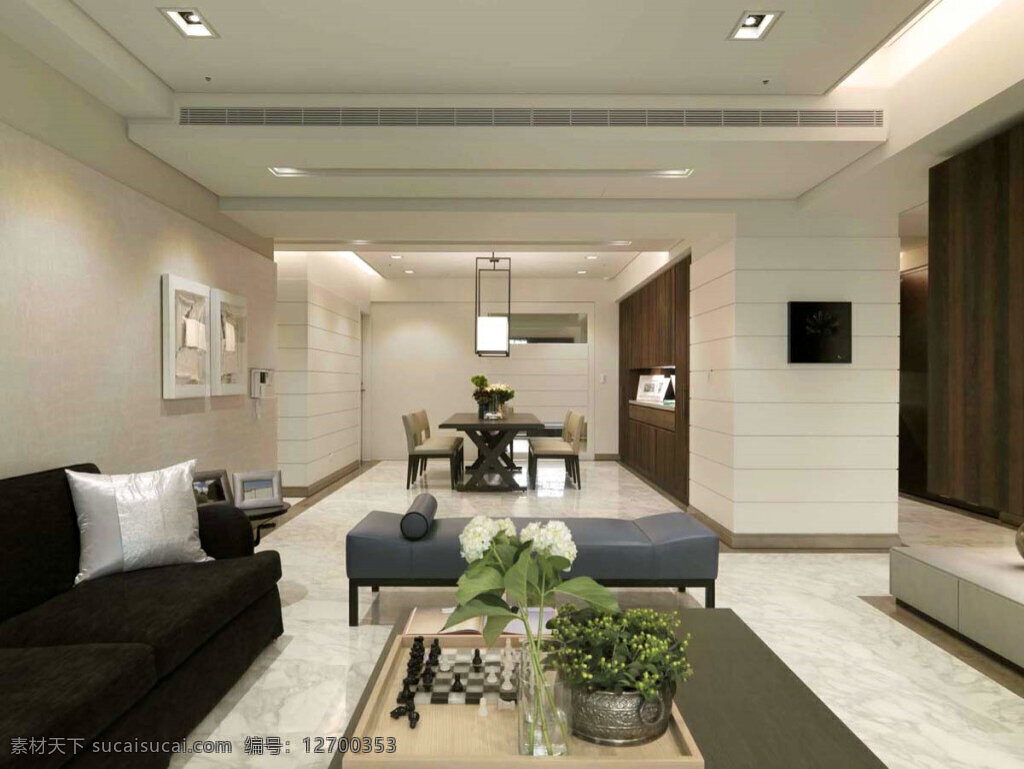 现代 时尚 简约 客厅 白色 花纹 地板 室内装修 图 客厅装修 白色地板 深色沙发 绿色茶几