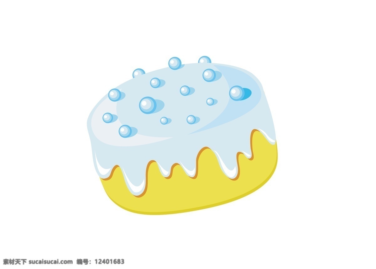 手绘 卡通 彩色 小 蛋糕 矢量 小蛋糕