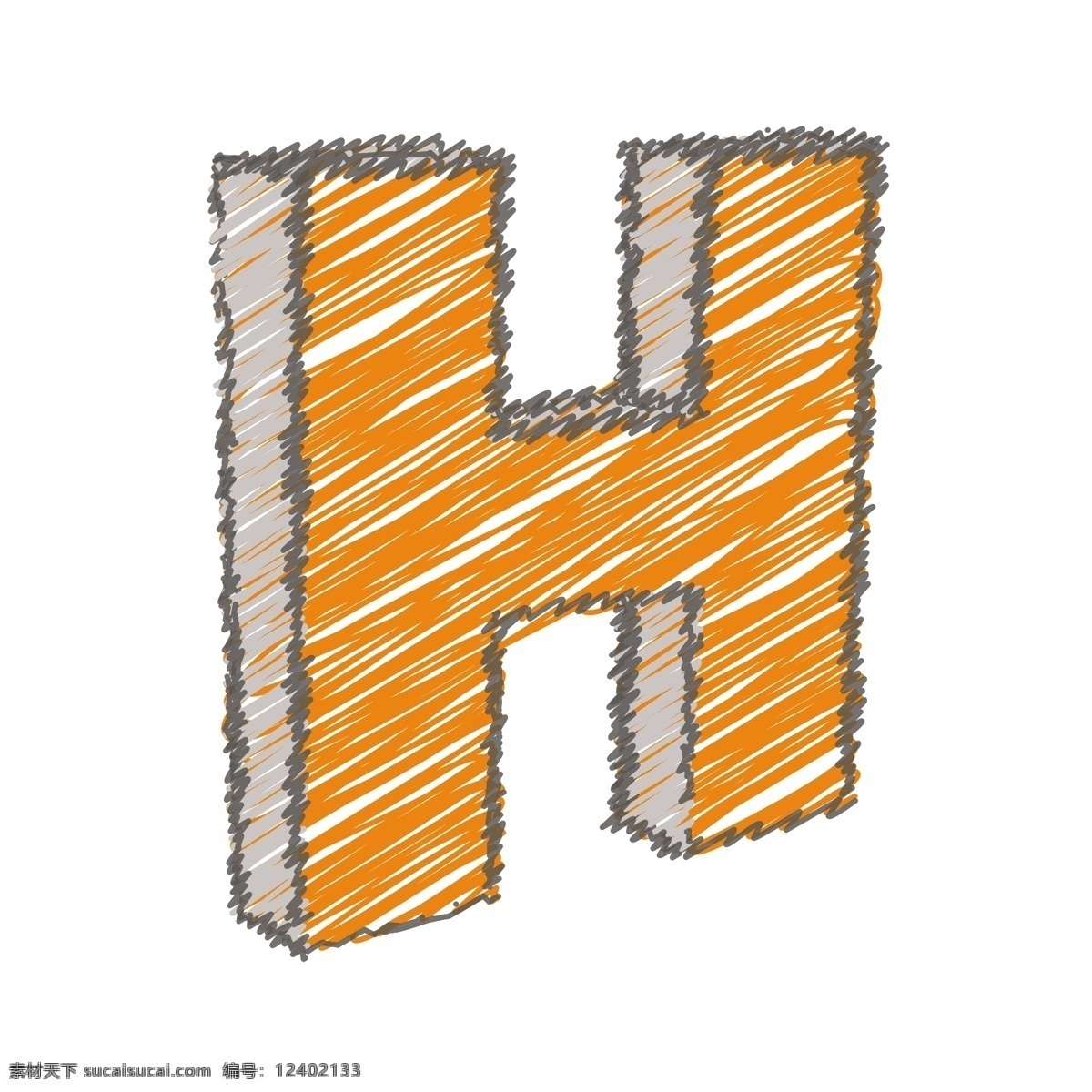 涂鸦 h 字母 矢量 白色