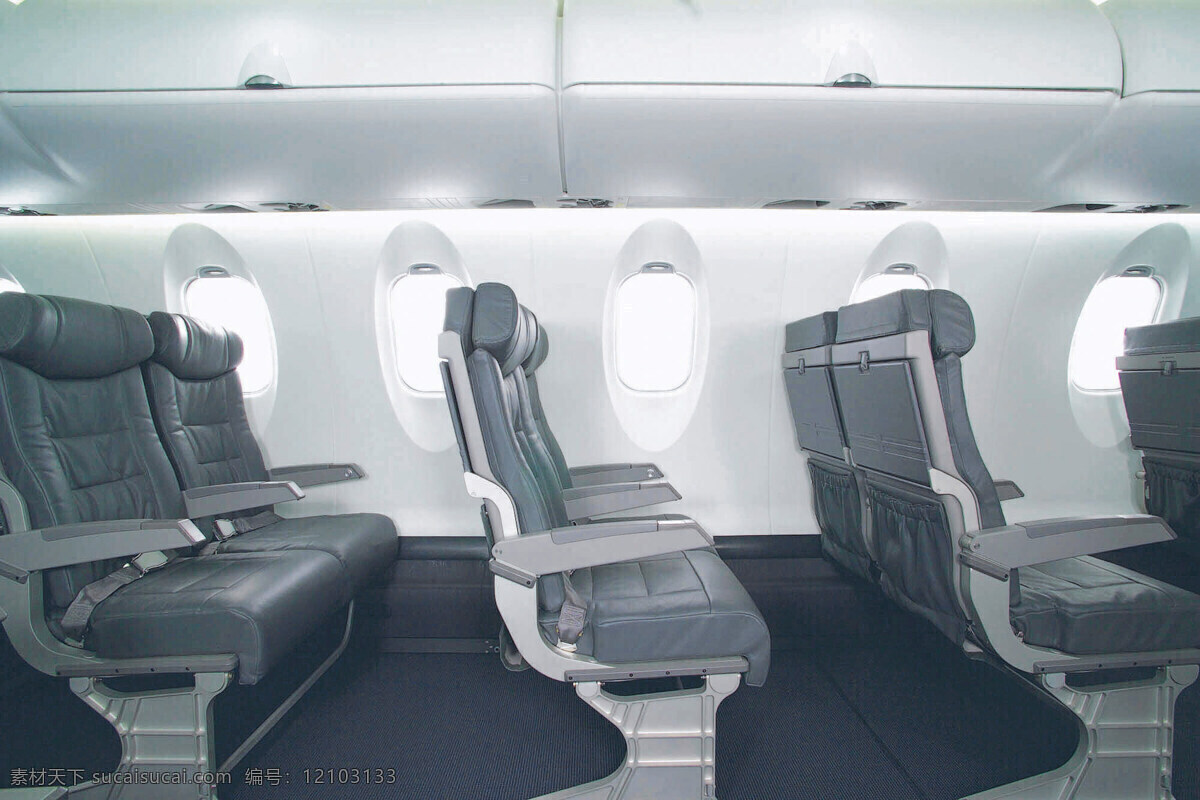 飞机 机舱 客机 大飞机 豪华舱 贵宾室 真皮沙发 交通工具 现代科技