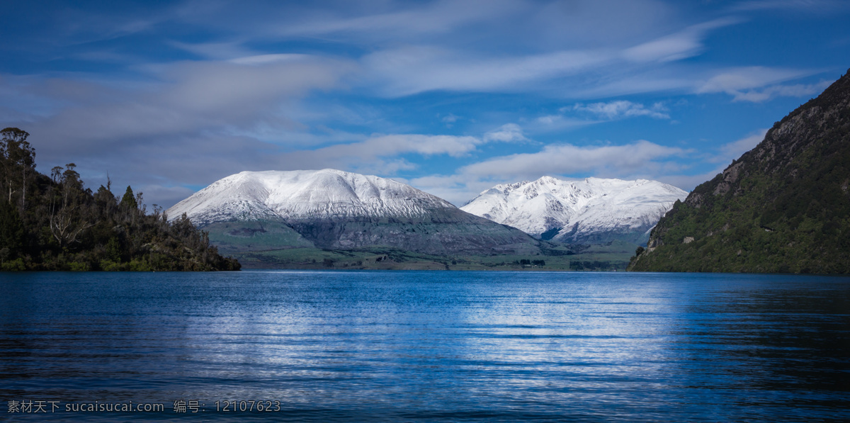 新西兰 自然风光 山脉冰川 山脉 冰川 湖水 湖 蓝天 荒草 高原 户外 野外 冰帽 高 动态 风光摄影 自然风景 旅游摄影