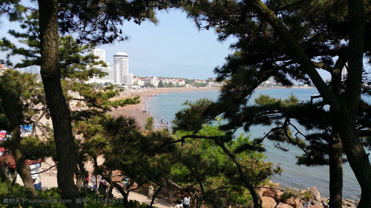 青岛风景 海滩 大海 沙滩 夏天 风光摄影 自然景观 山水风景
