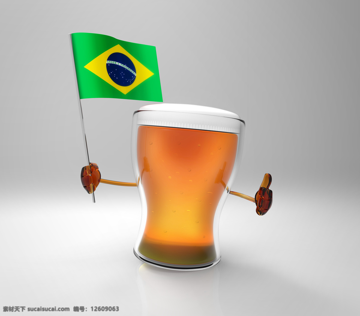 巴西 国旗 啤酒 旗子 餐厅美食 美味 饮料 巴西国旗 酒类图片 餐饮美食