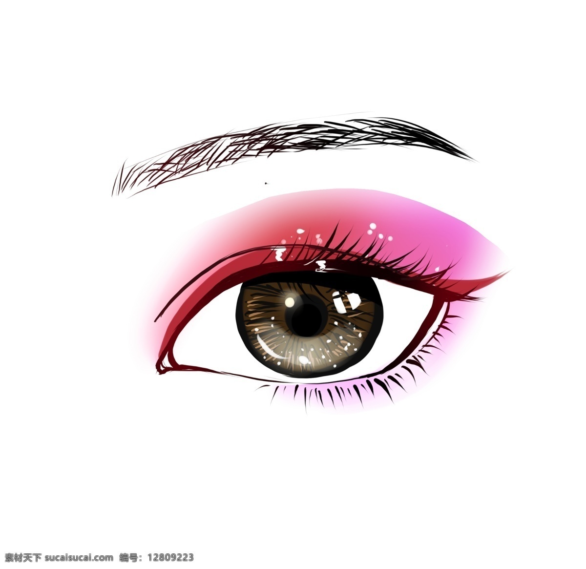 漂亮 粉色 眼睛 器官