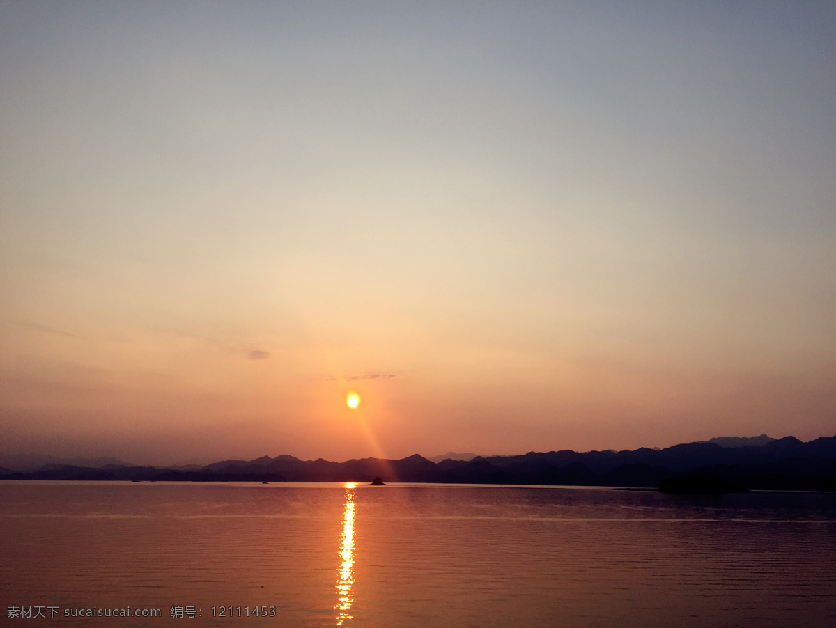 唯美 湖边 日落 风景图片 落日 夕阳 黄昏 阳光